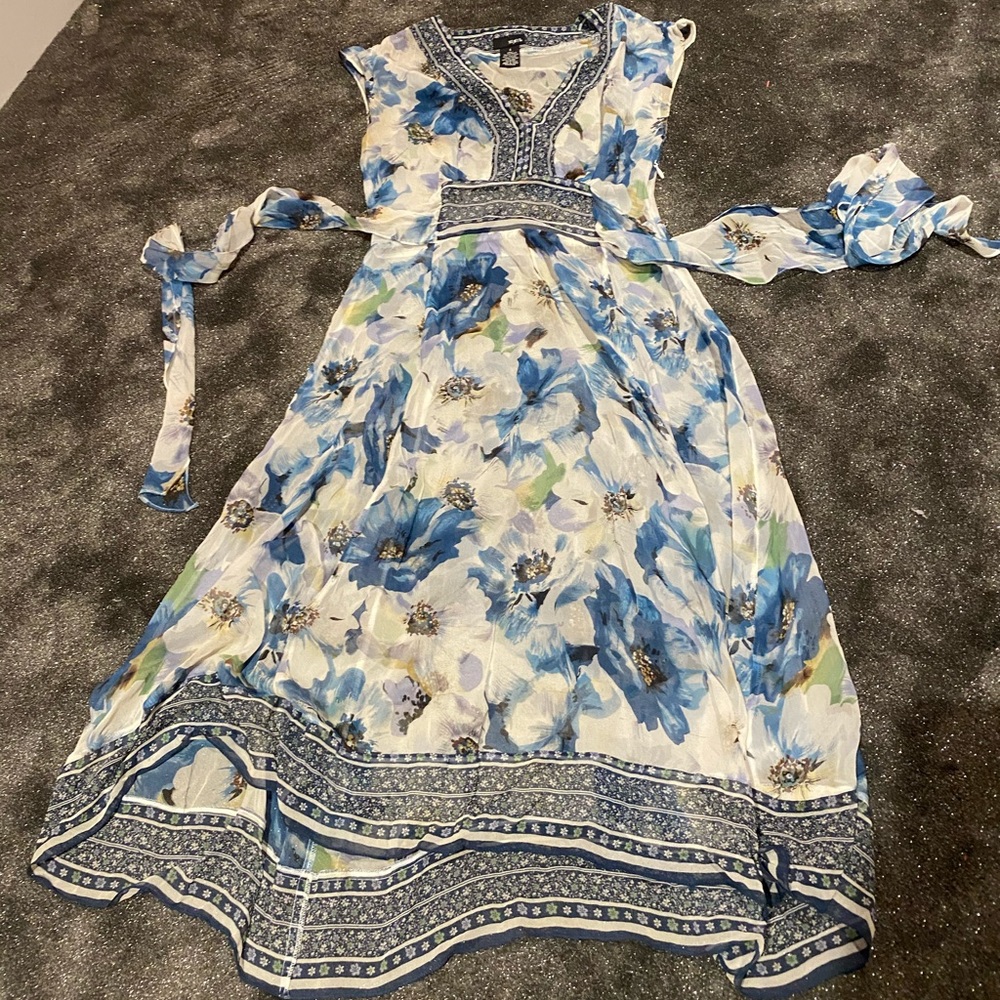 Mixit sheer silk overlay